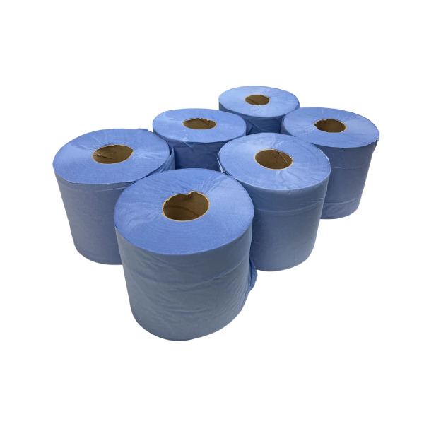 Eco blue centrefeed-flat sheet roll 150m